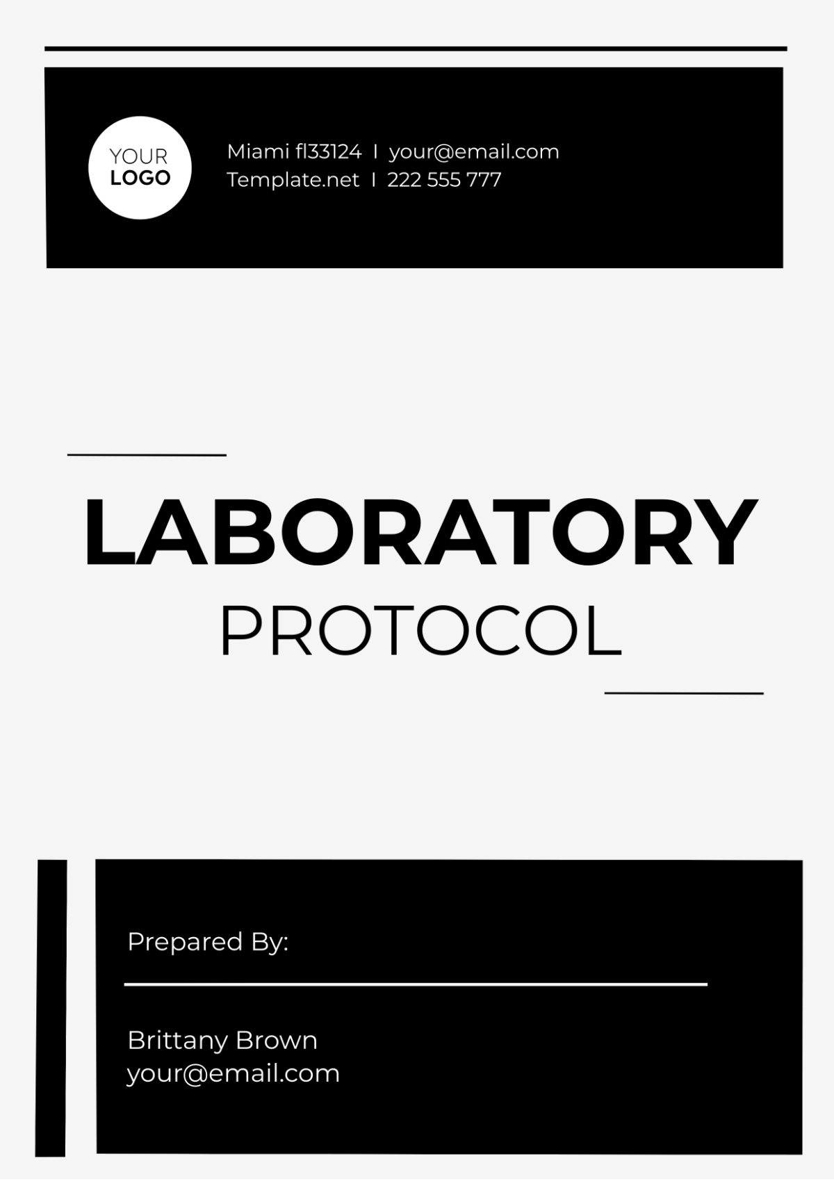 Laboratory Protocol Template
