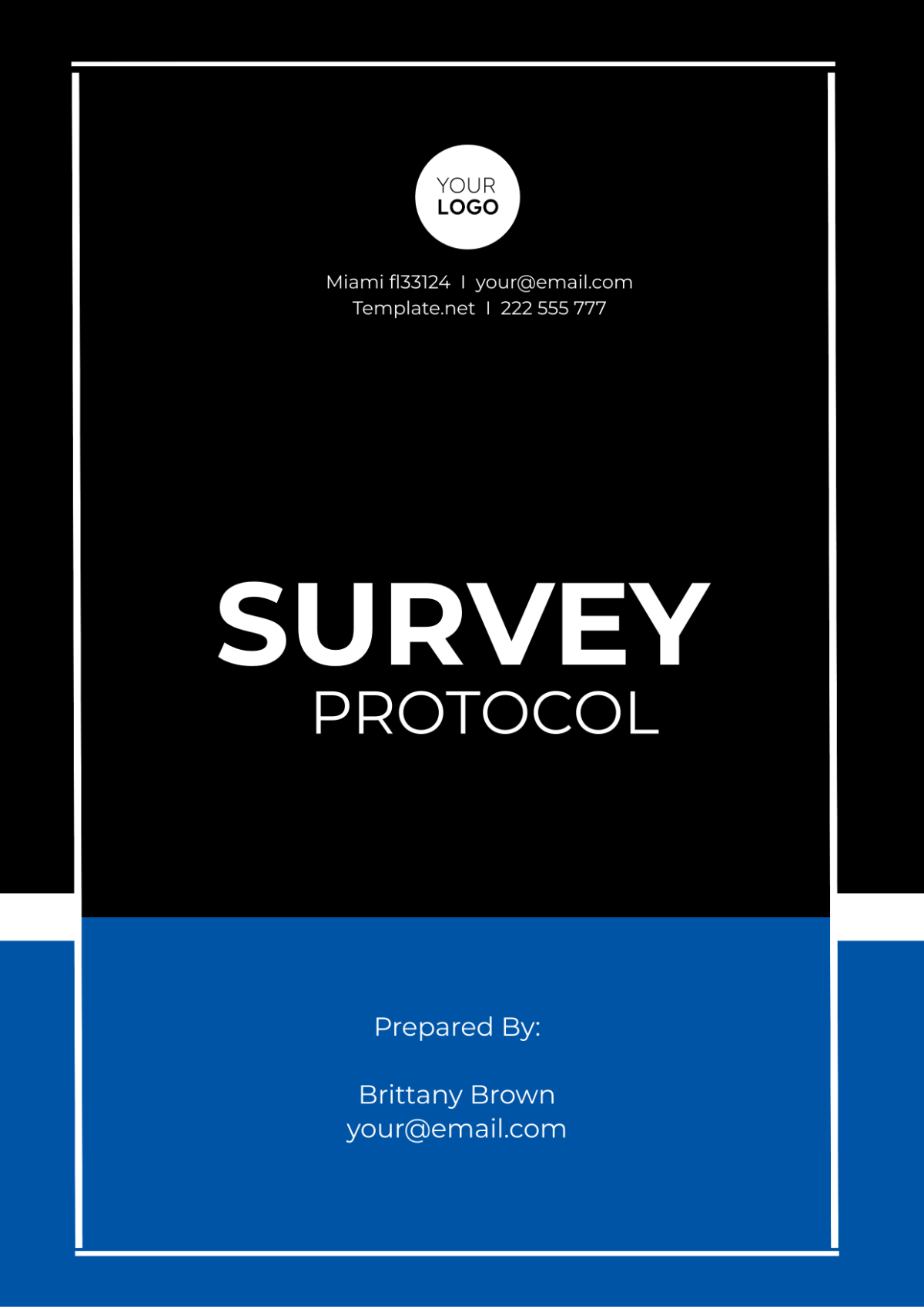 Survey Protocol Template