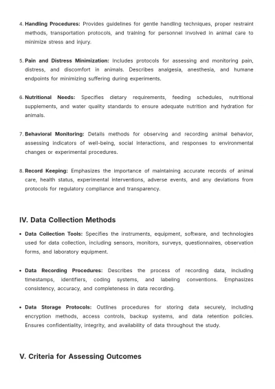 Free Animal Study Protocol Template to Edit Online