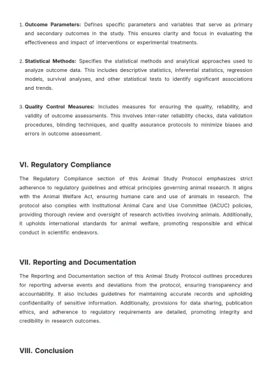 Free Animal Study Protocol Template to Edit Online