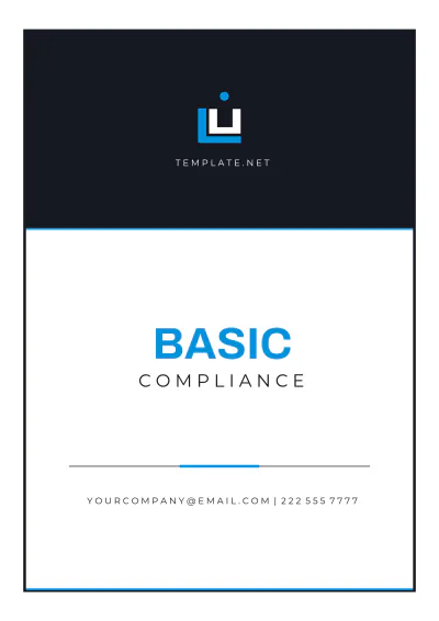 Free Basic Compliance Template to Edit Online