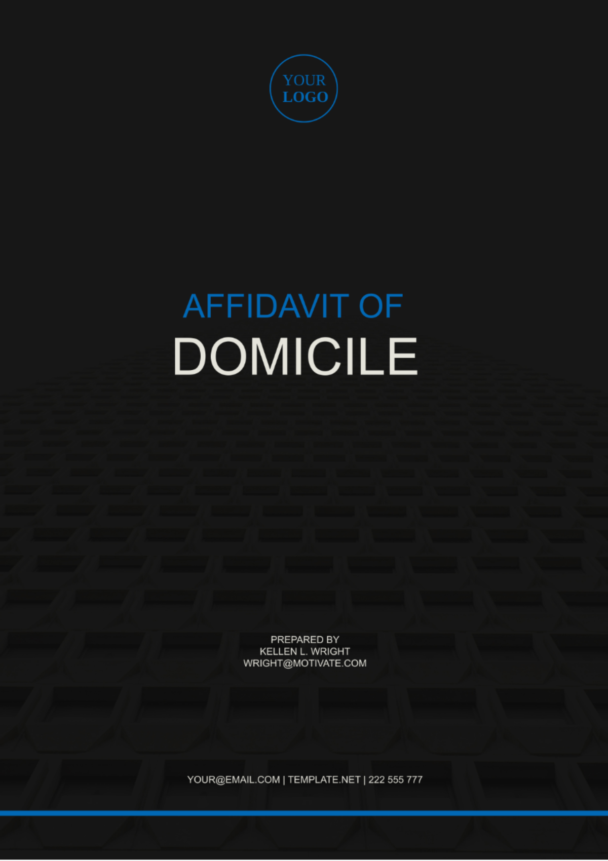 Illinois Affidavit of Domicile Template - Edit Online & Download