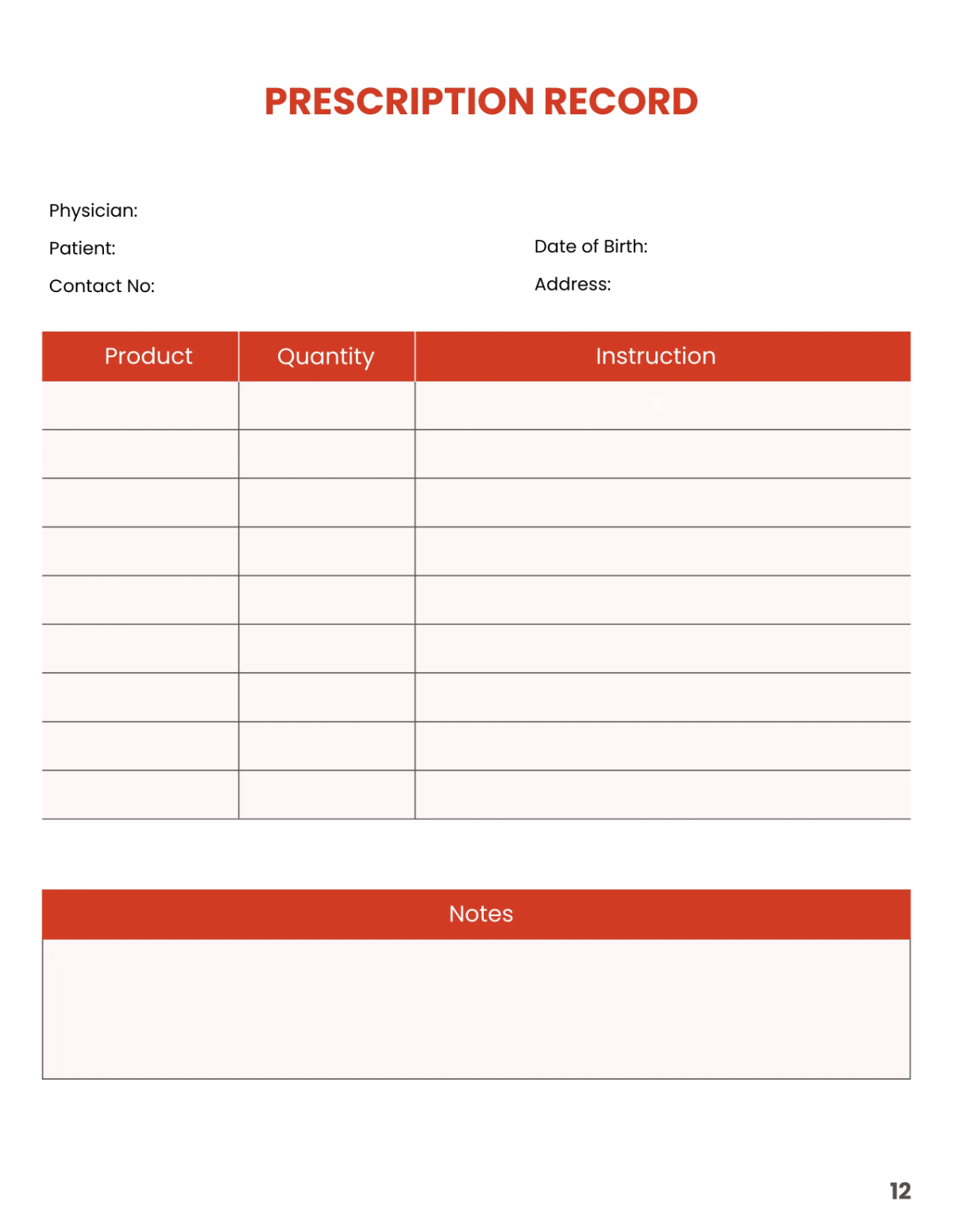 Free Emergency Planner Template to Edit Online