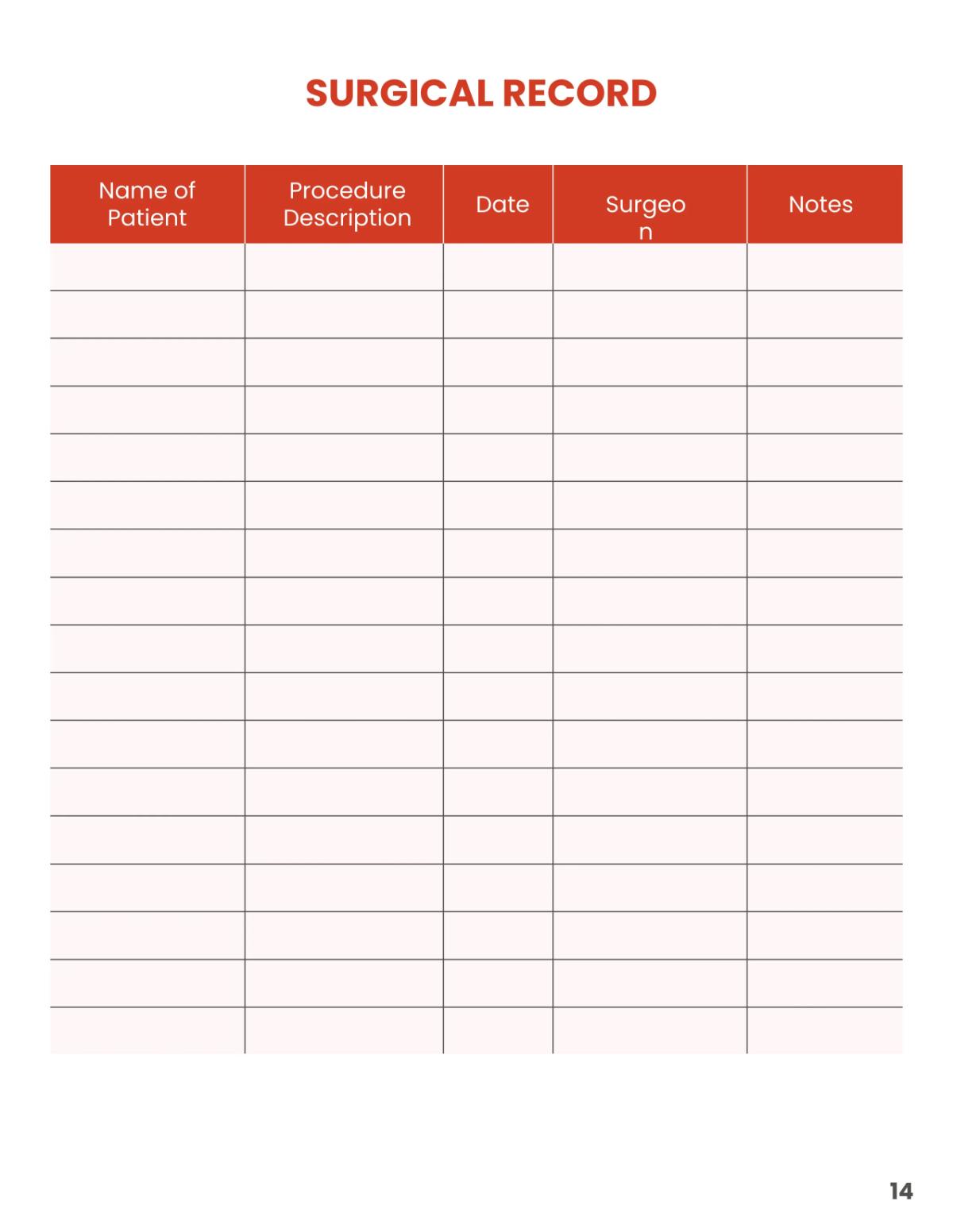 Free Emergency Planner Template to Edit Online