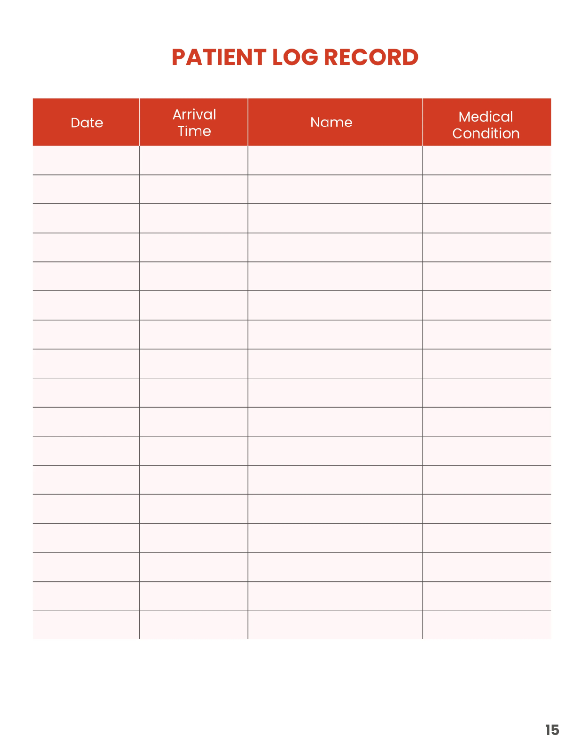 Free Emergency Planner Template to Edit Online