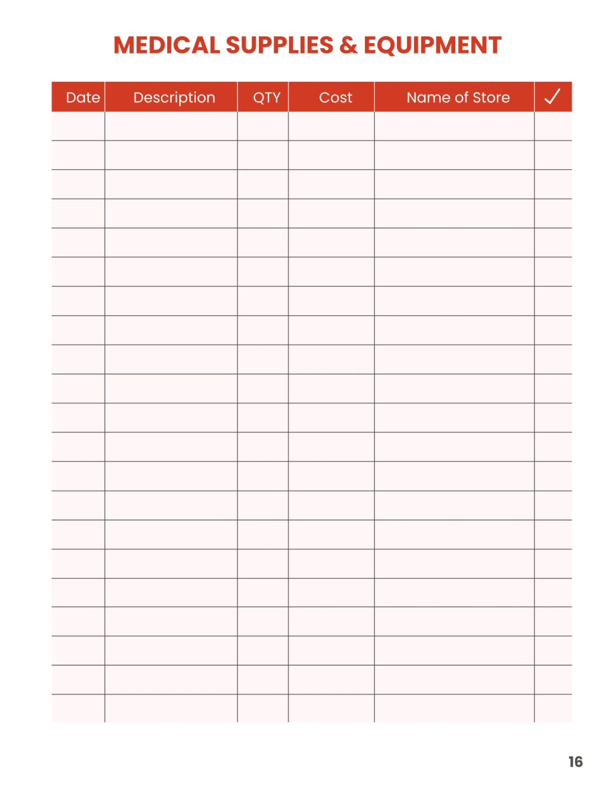 Free Emergency Planner Template to Edit Online