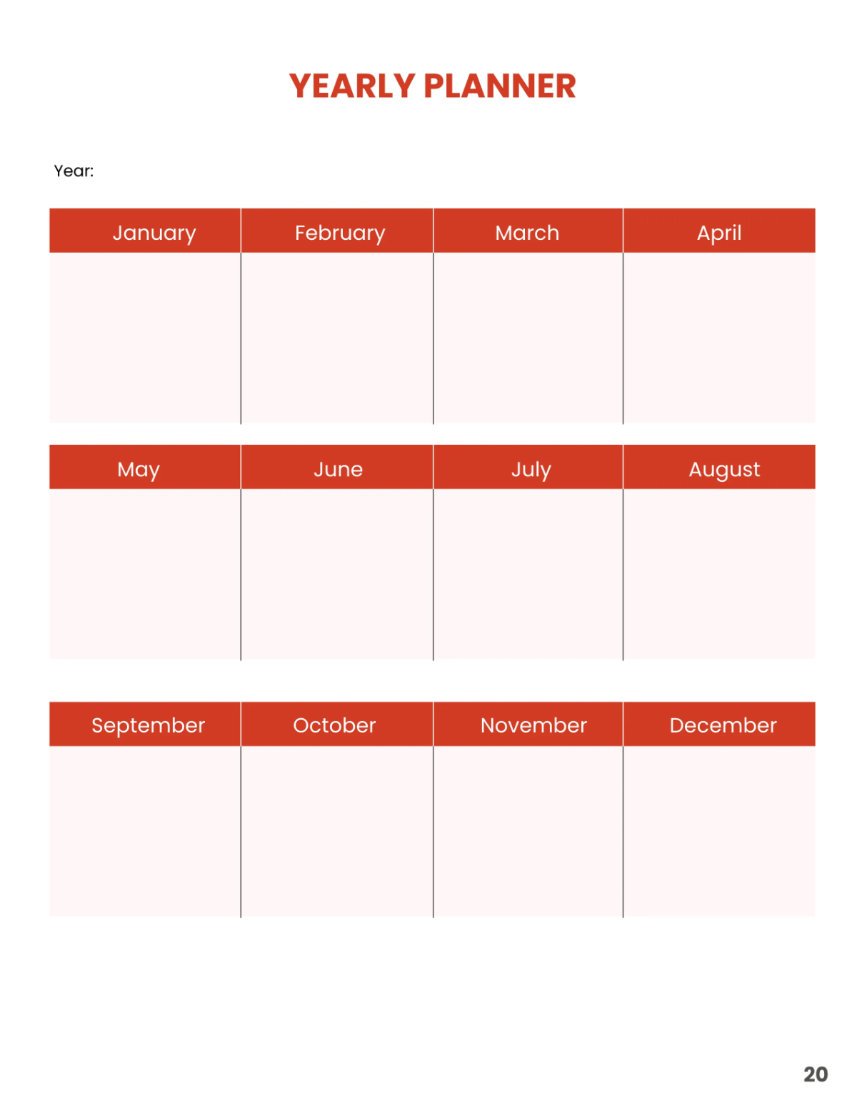 Free Emergency Planner Template to Edit Online