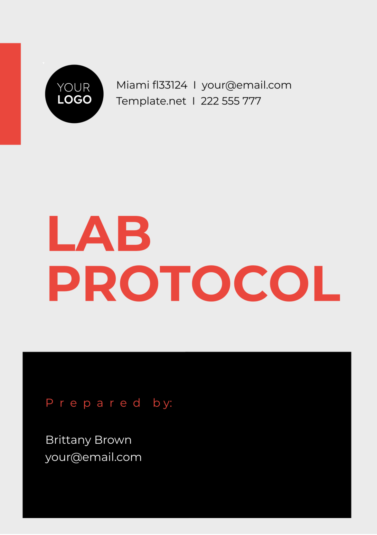 Lab Protocol Template
