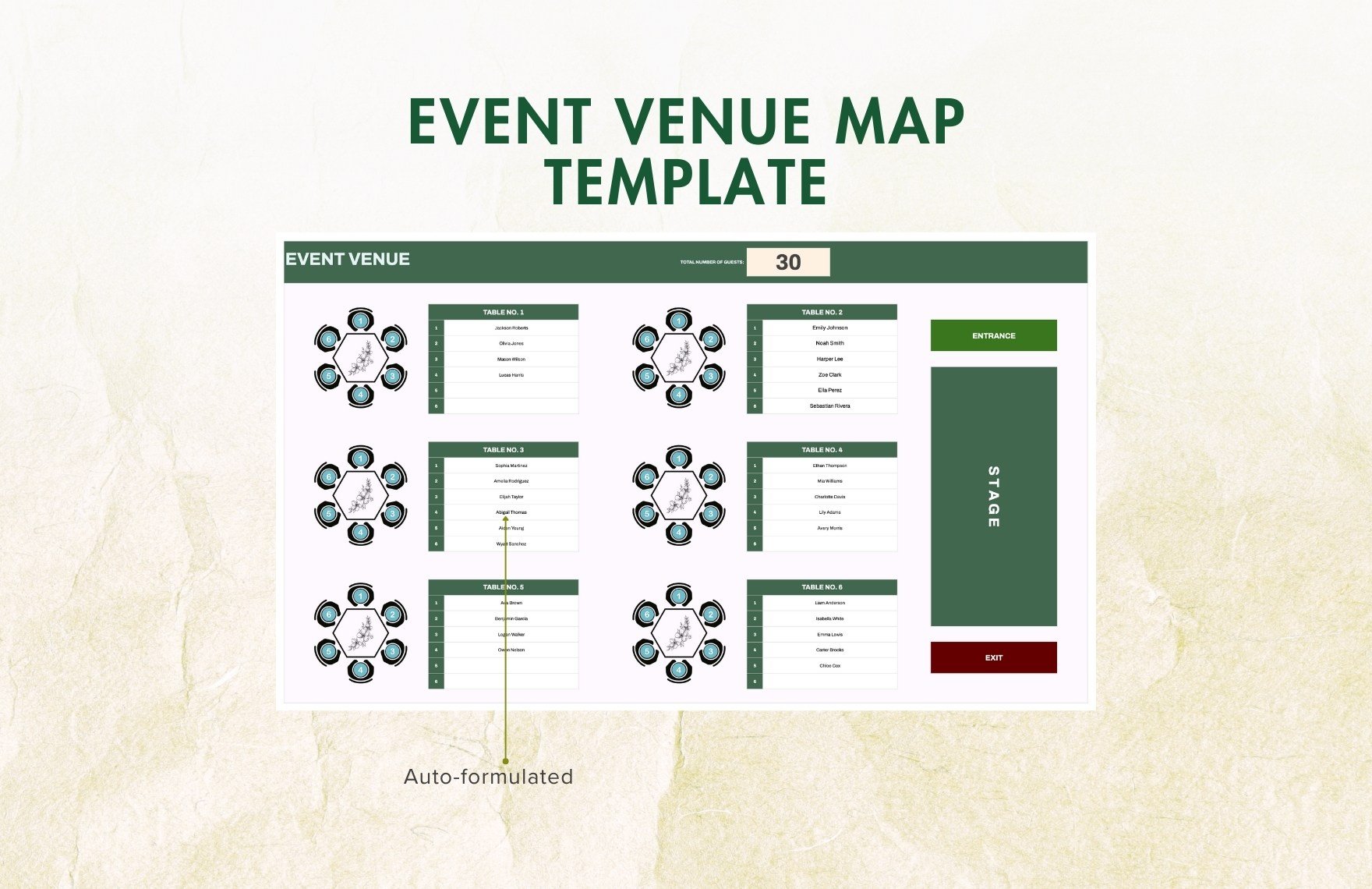 Event Venue Map Template