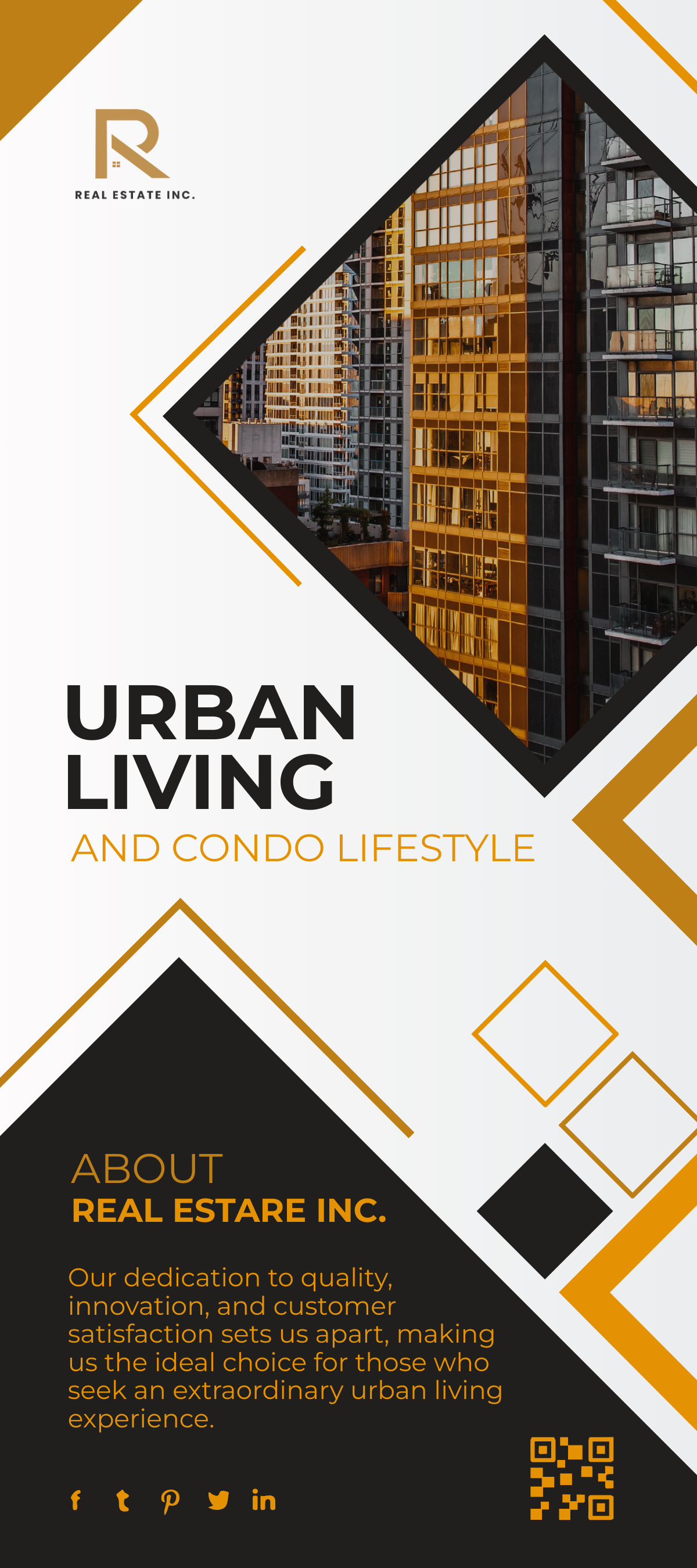 Urban Living and Condo Lifestyle Rack Card