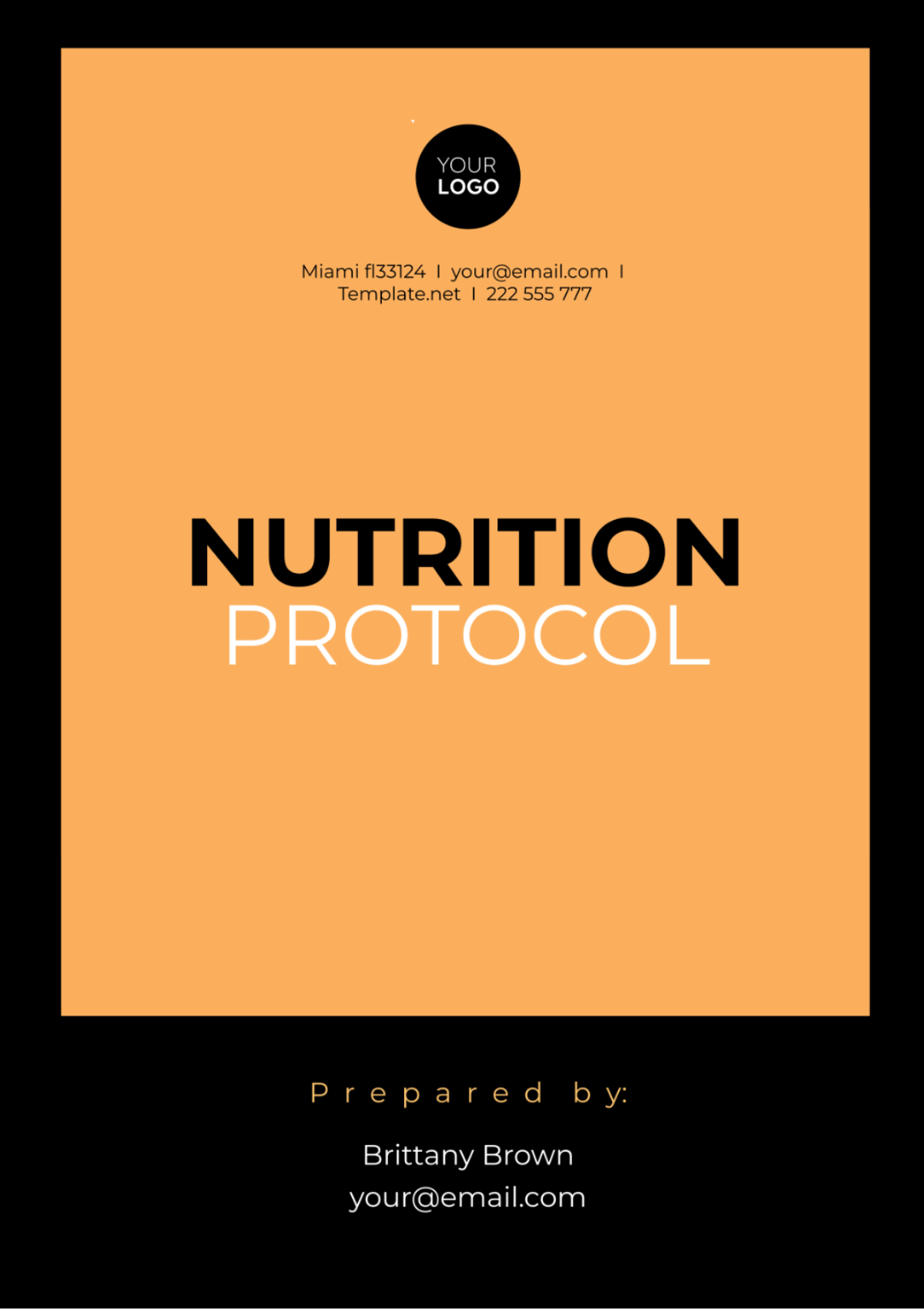 Nutrition Protocol Template