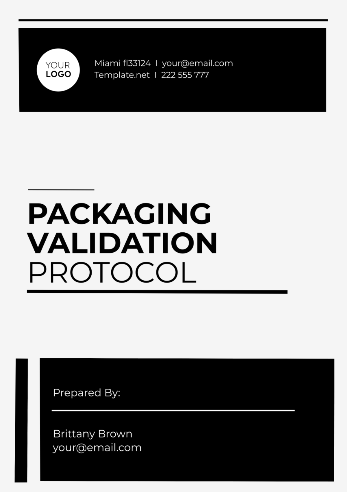Packaging Validation Protocol Template