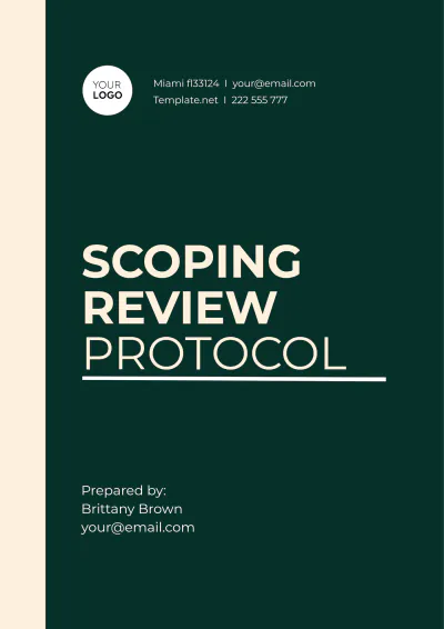 Free Scoping Review Protocol Template to Edit Online