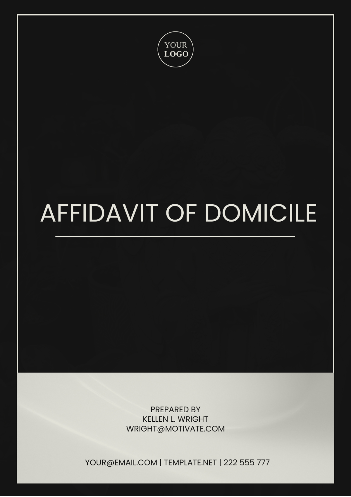 Michigan Affidavit of Domicile Template - Edit Online & Download