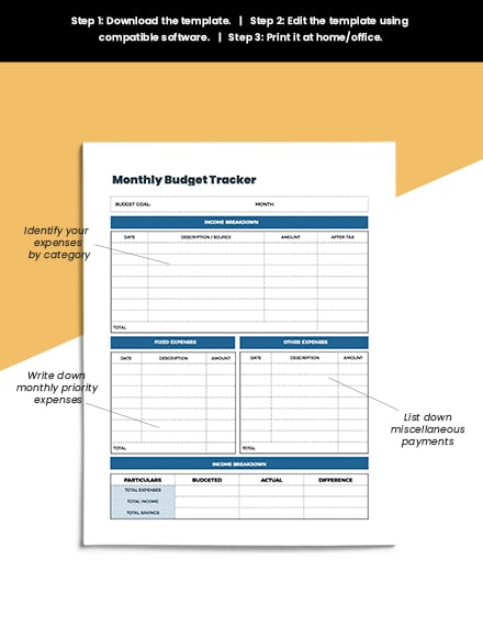 weekly financial planner template