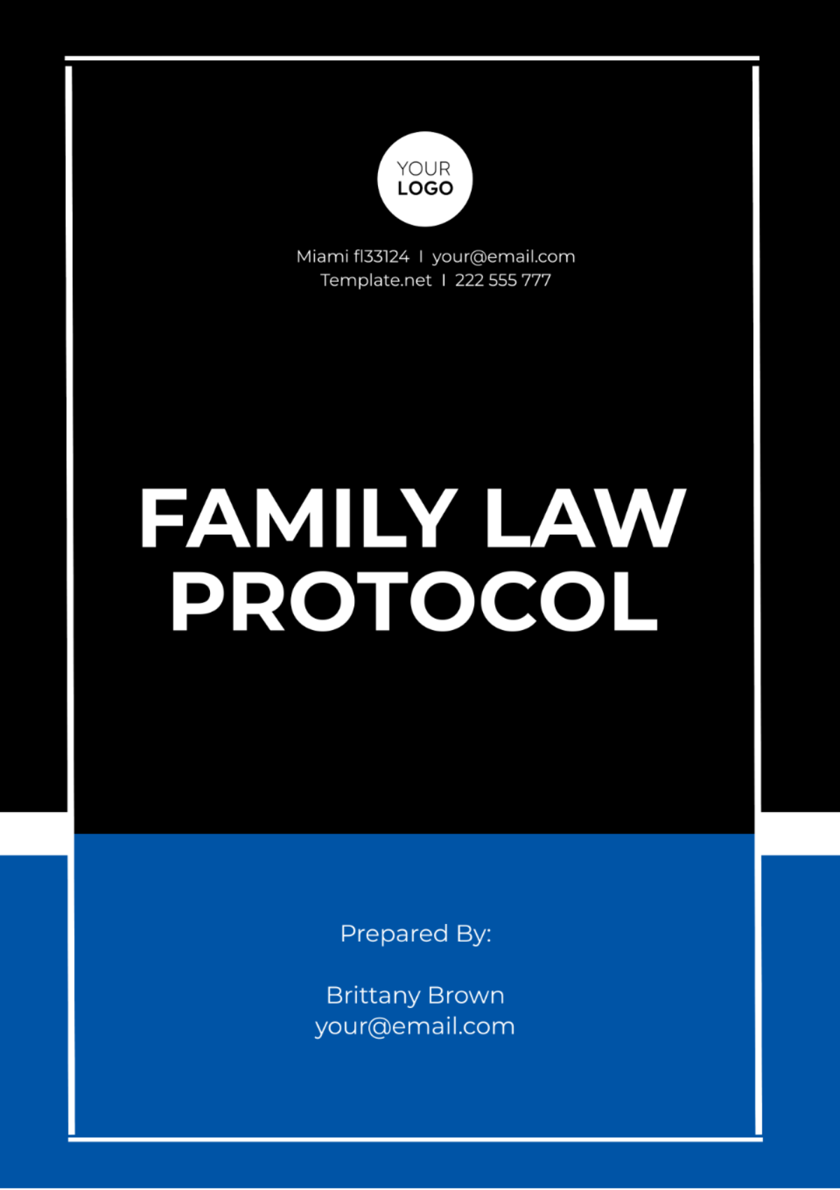Family Law Protocol Template