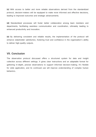 Free Observation Protocol Template to Edit Online