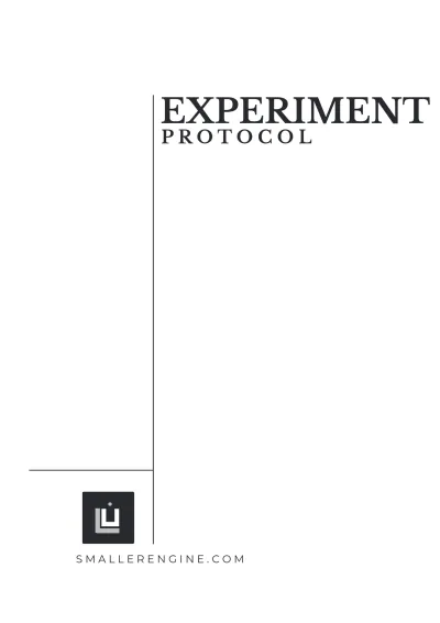Free Experiment Protocol Template to Edit Online