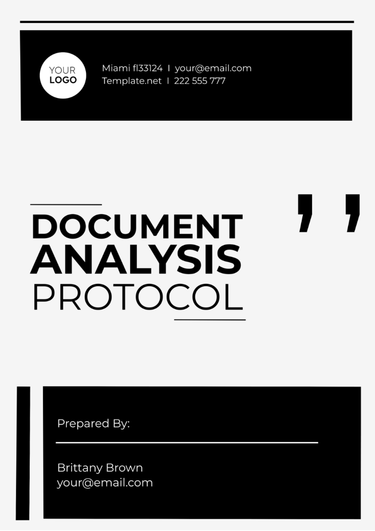 Document Analysis Protocol Template - Edit Online & Download