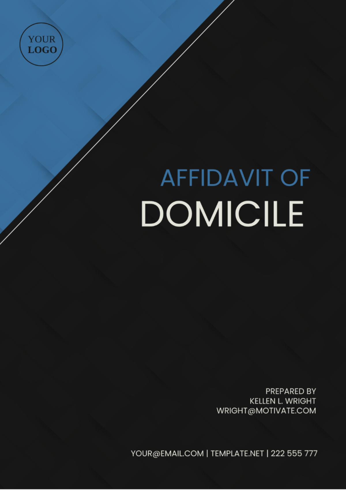 Vermont Affidavit of Domicile Template - Edit Online & Download