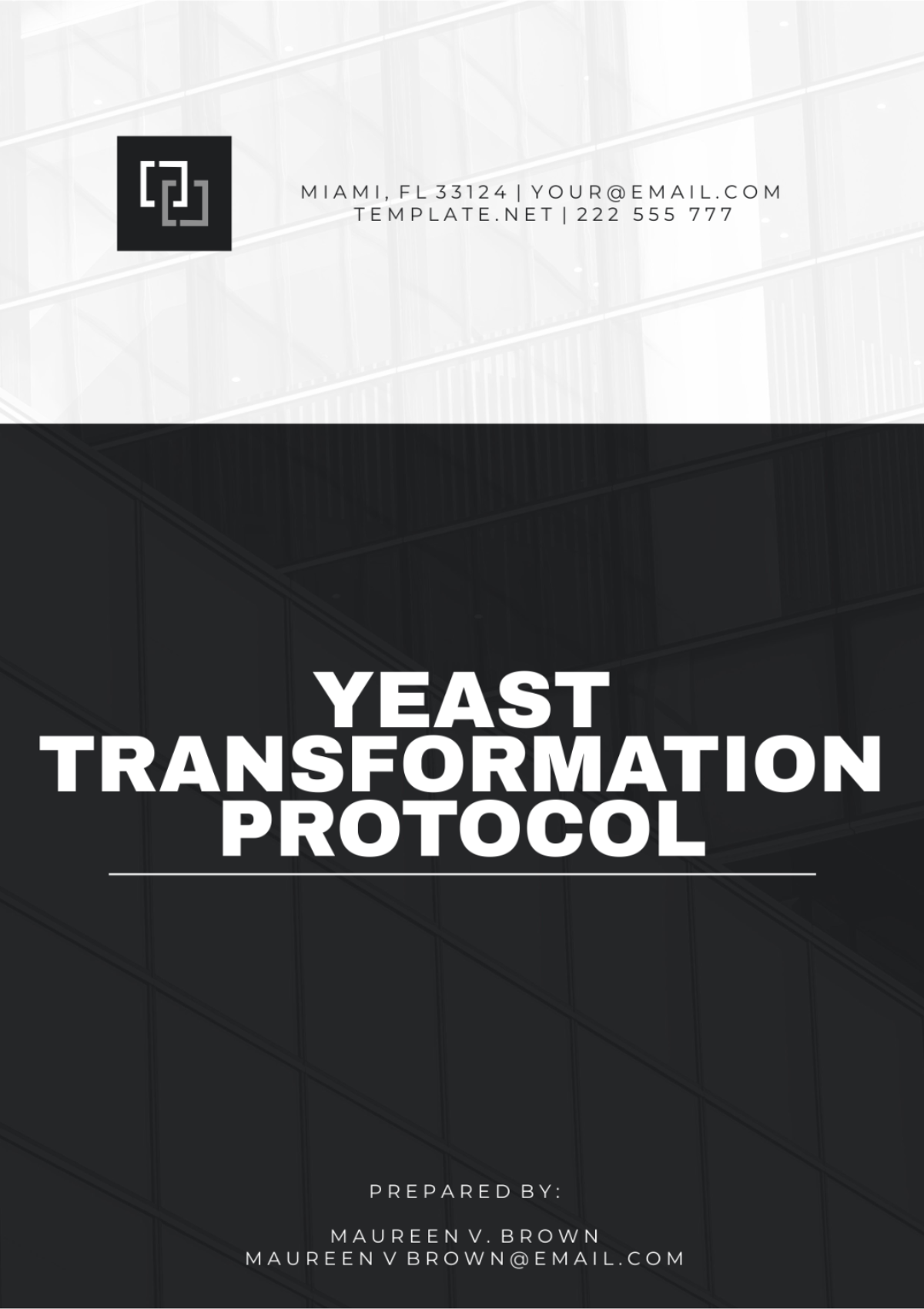 Yeast Transformation Protocol Template
