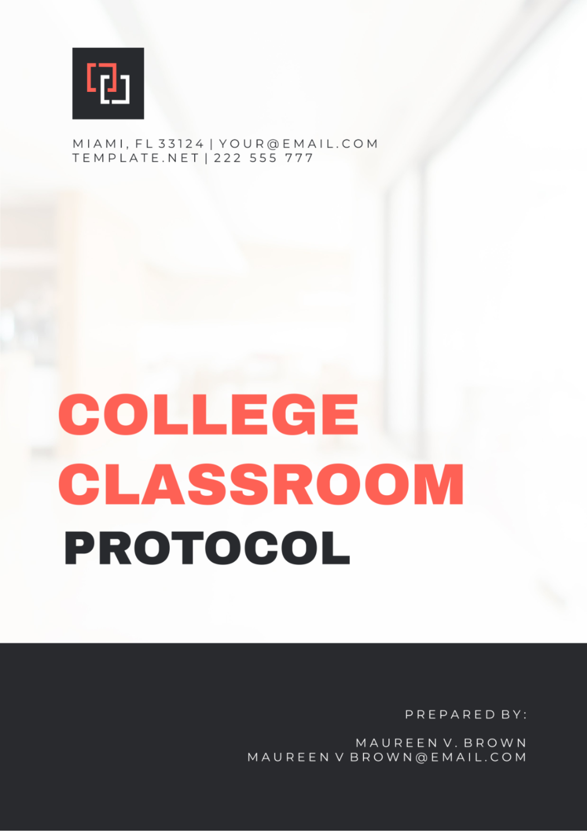 College Classroom Protocol Template