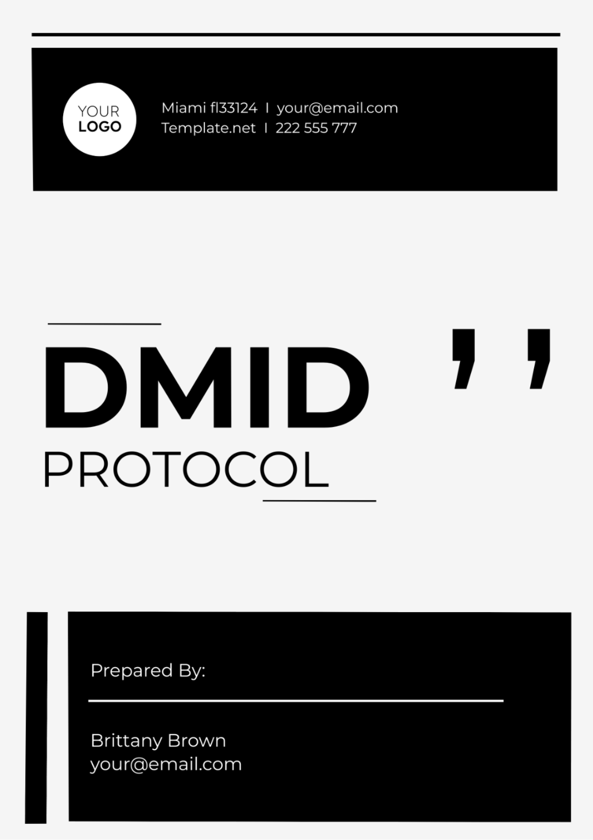 Dmid Protocol Template