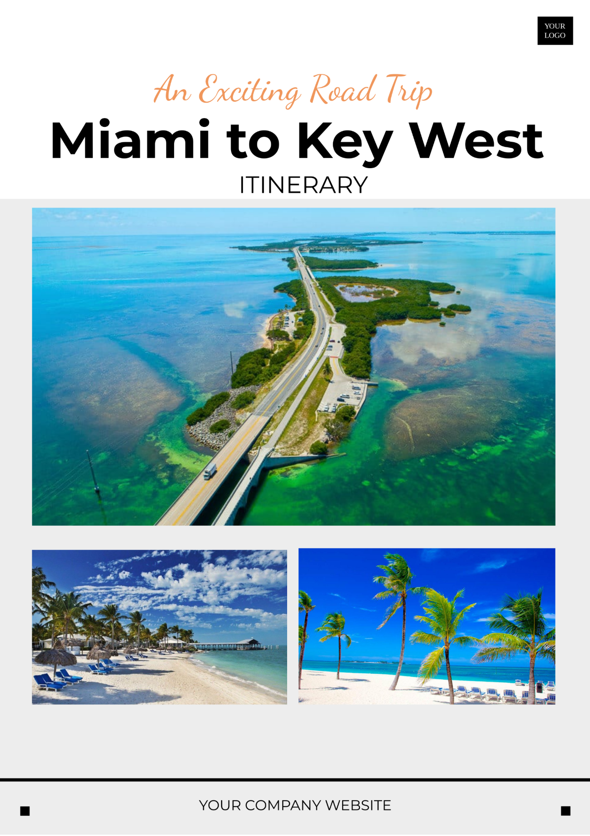 Miami Key West Itinerary Template - Edit Online & Download