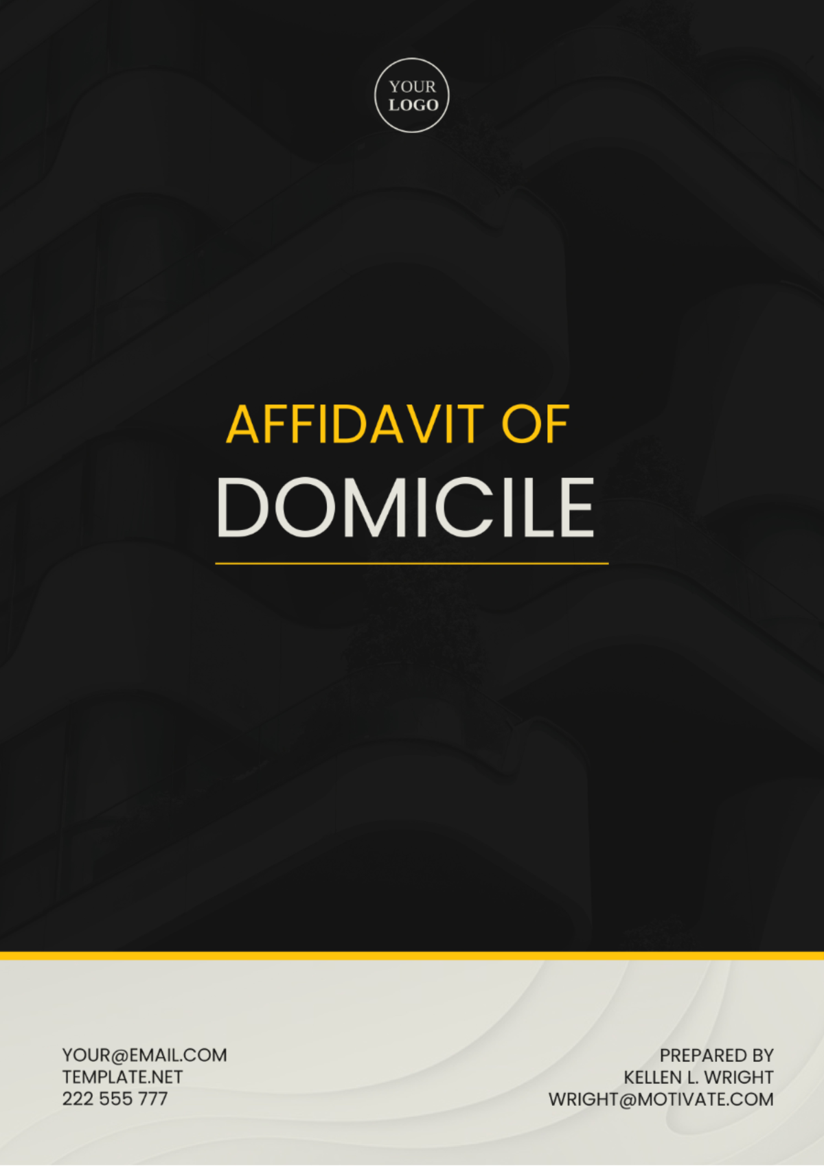 Kentucky Affidavit of Domicile Template - Edit Online & Download