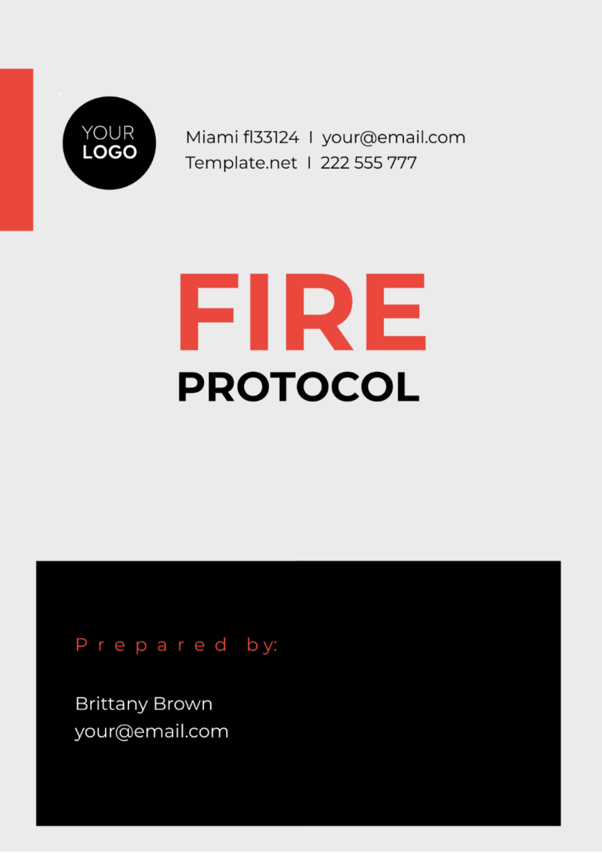 Fire Protocol Template