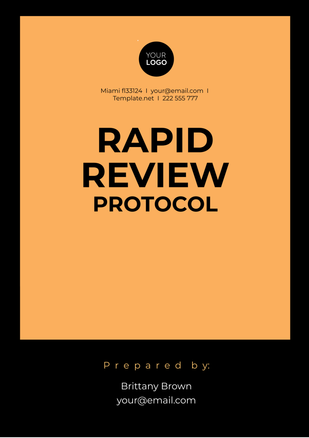 Rapid Review Protocol Template - Edit Online & Download