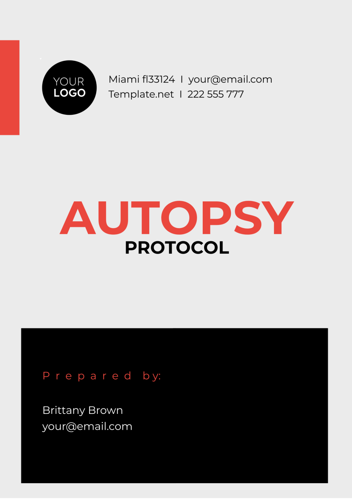 Free Autopsy Protocol Template to Edit Online