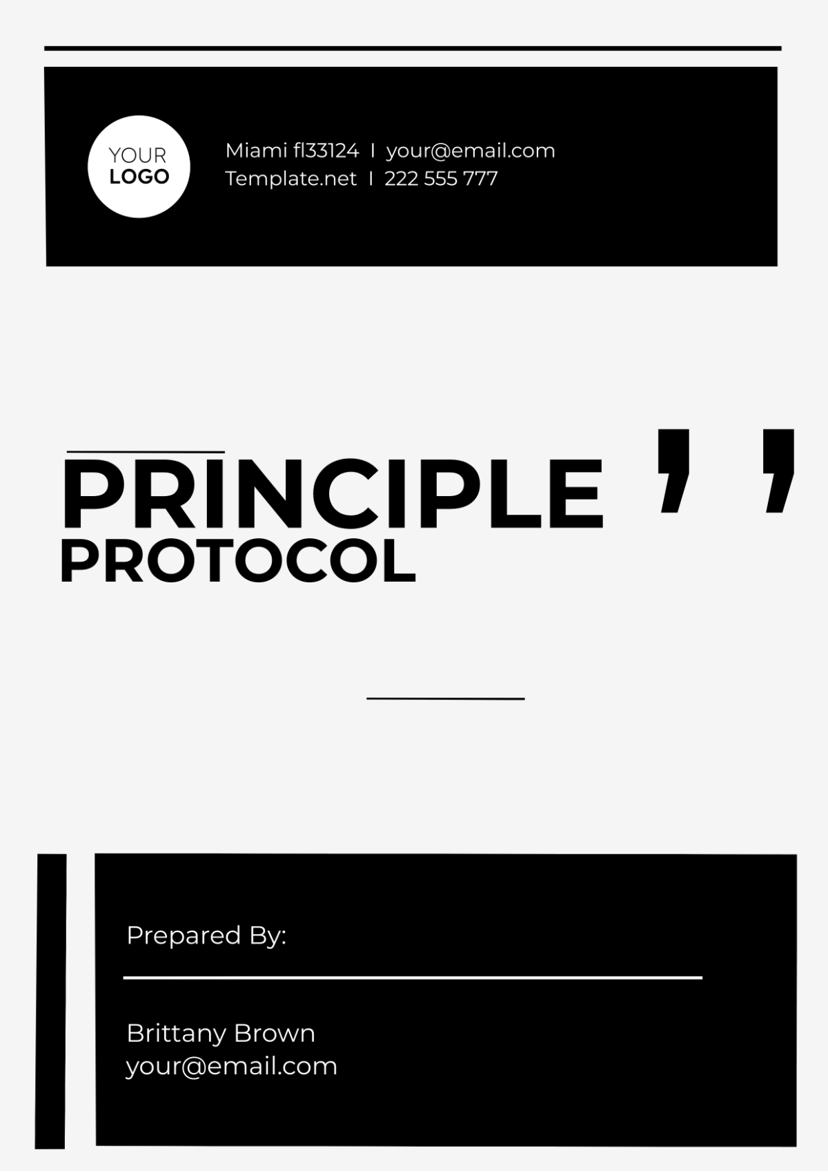 Principle Protocol Template