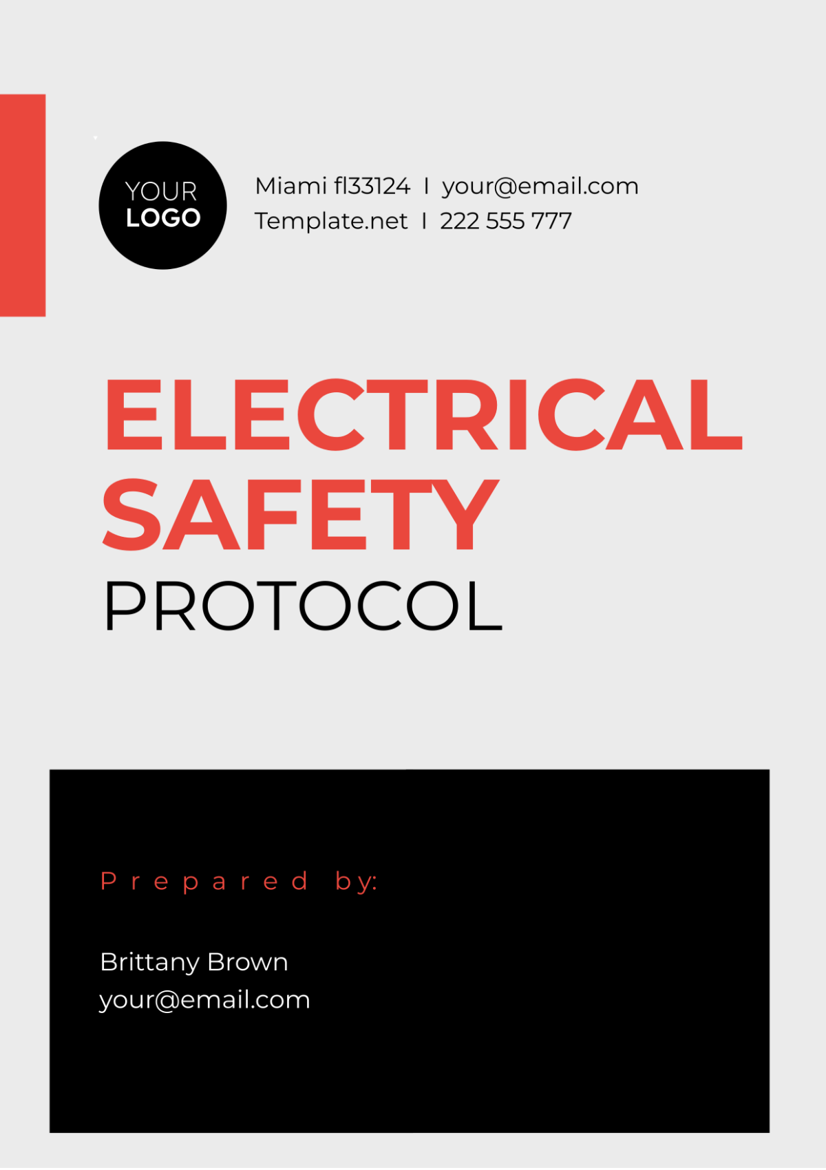 Electrical Safety Protocol Template - Edit Online & Download