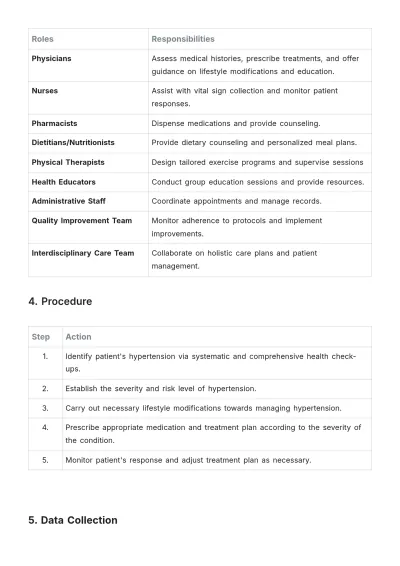 Free Hypertension Treatment Protocol Template to Edit Online