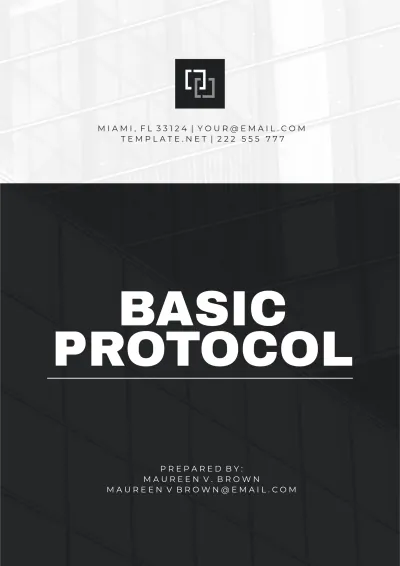 Free Basic Protocol Template to Edit Online