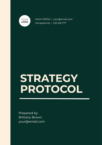 Free Strategy Protocol Template to Edit Online