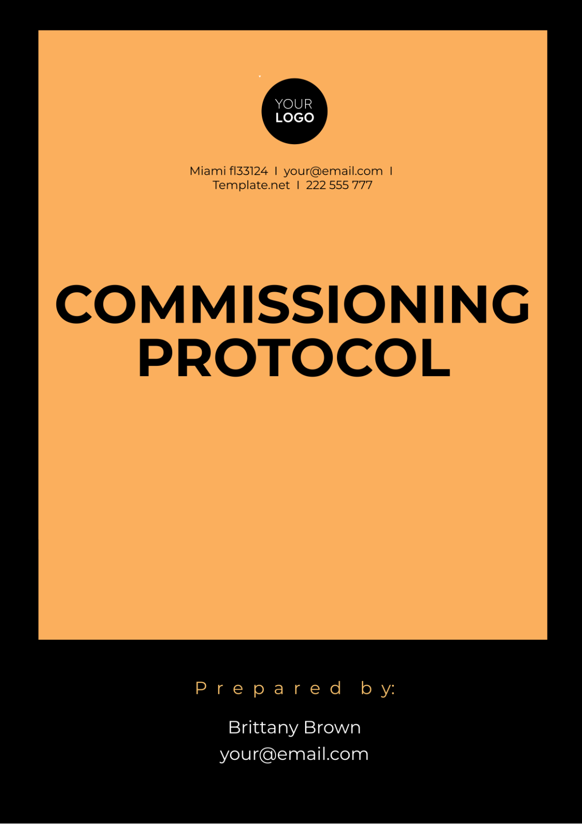 Commissioning Protocol Template - Edit Online & Download