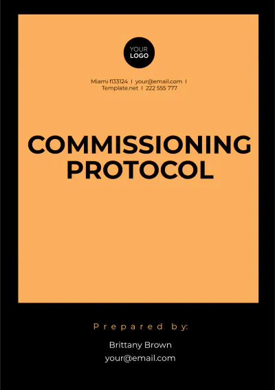 Free Commissioning Protocol Template to Edit Online