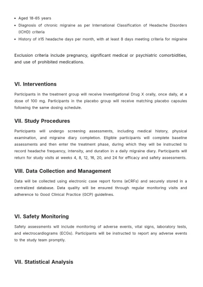 Free Trial Protocol Template to Edit Online