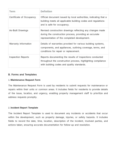 Free Real Estate Development Project User Guide Template to Edit Online