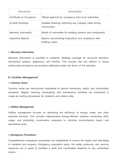 Free Real Estate Development Project User Guide Template to Edit Online