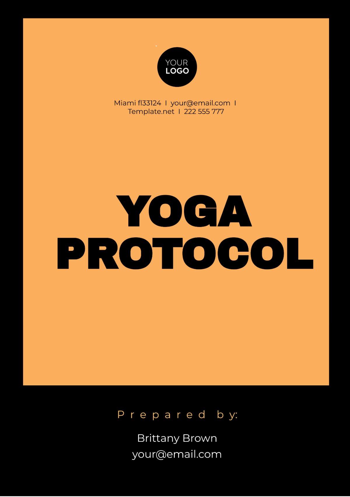 Free Yoga Protocol Template