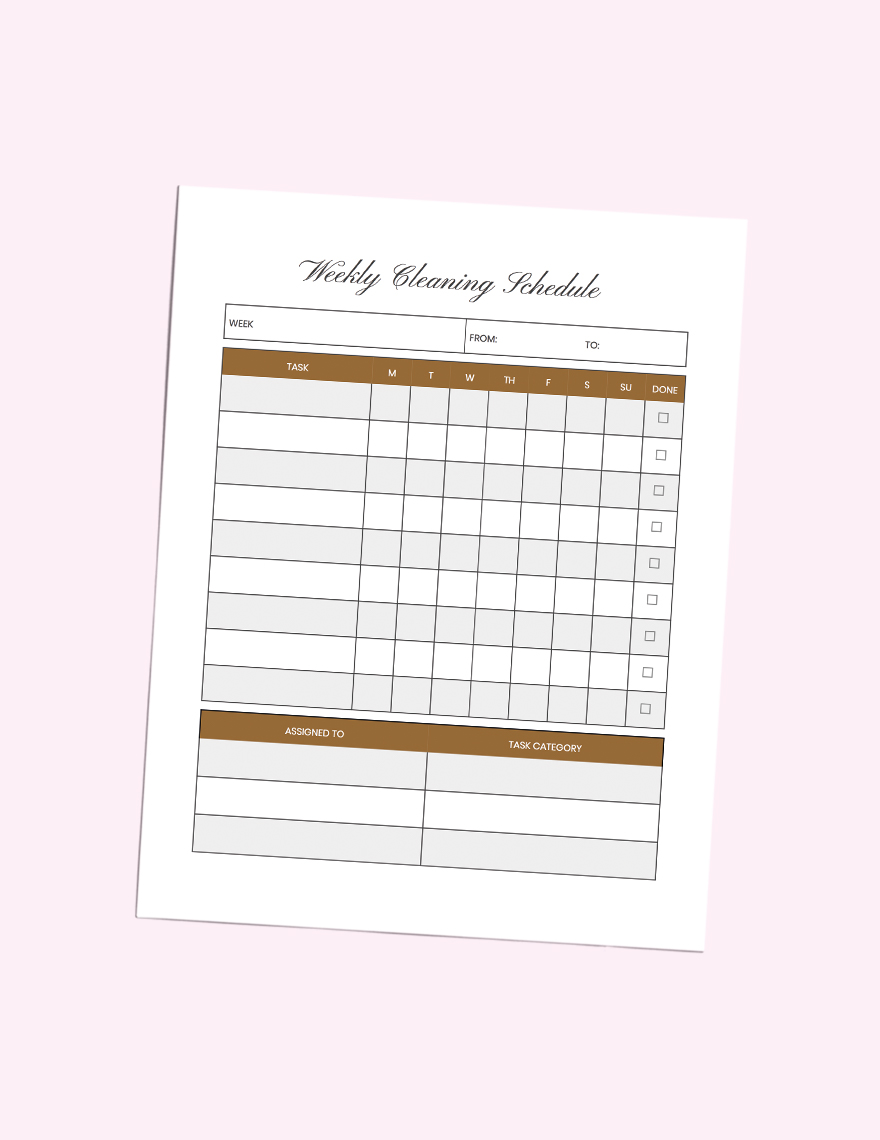 Family Planner Template
