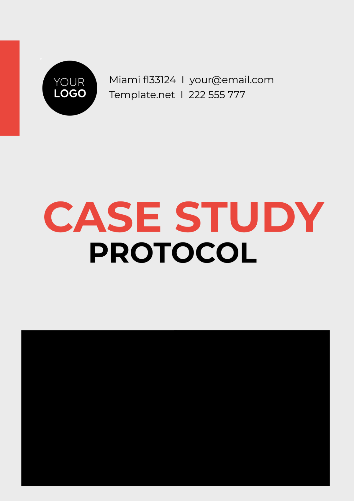 Free Case Study Protocol Template