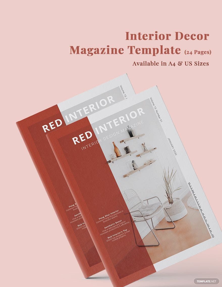 Interior Decor Magazine Template