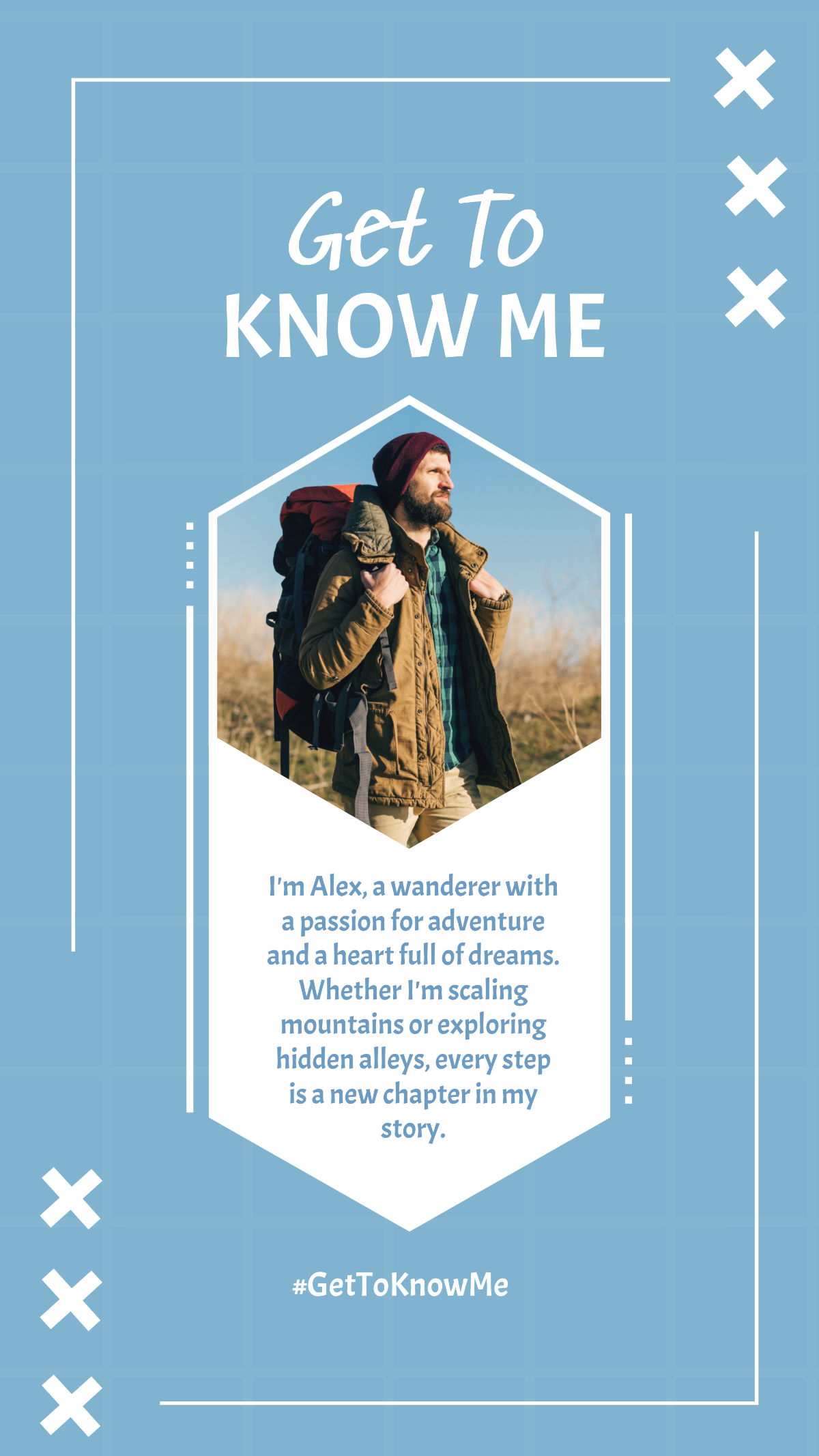 Get to Know Me Instagram Post Template