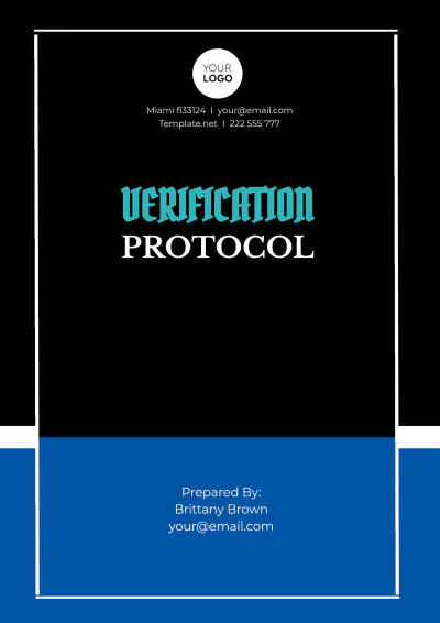 Free Verification Protocol Template to Edit Online