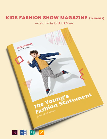 Free Stylish Kids' Magazine Template - InDesign, Word | Template.net