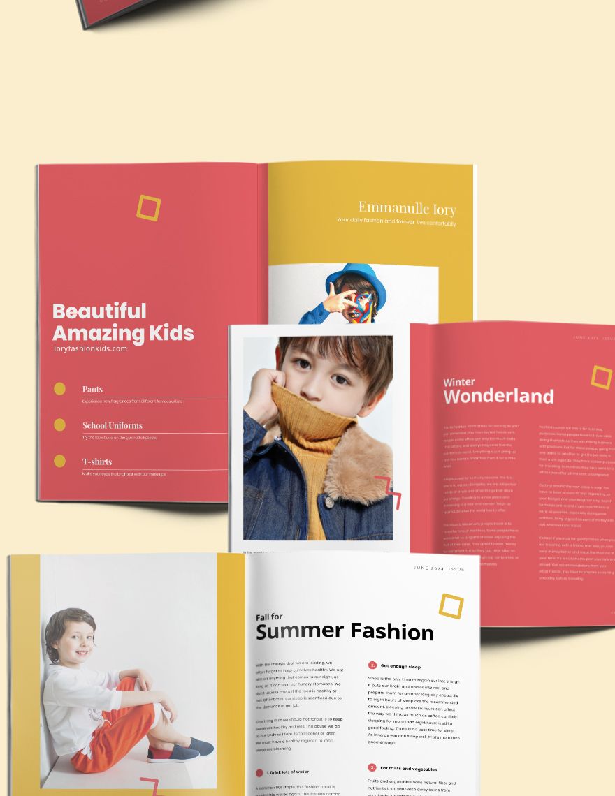 Kids Fashion Show Template in InDesign, Word, Publisher, Pages ...